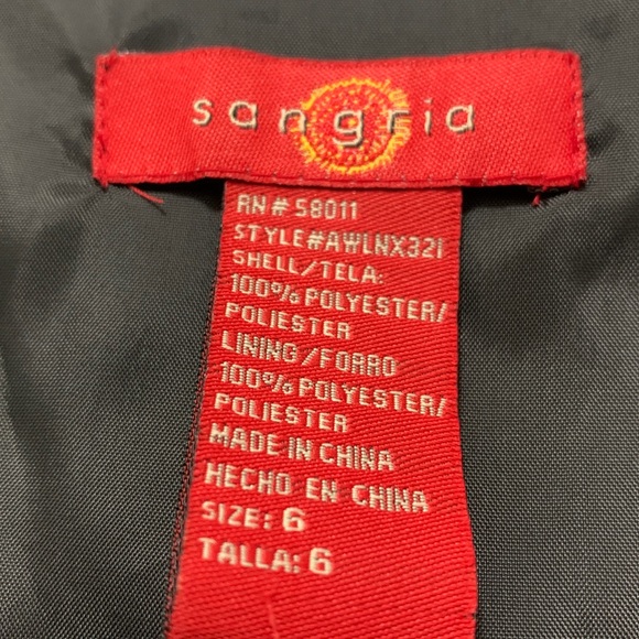 Signature by Sangria Black Midi Dress Size 6 - Picture 2 of 6